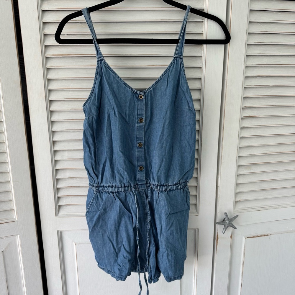 Denim Romper